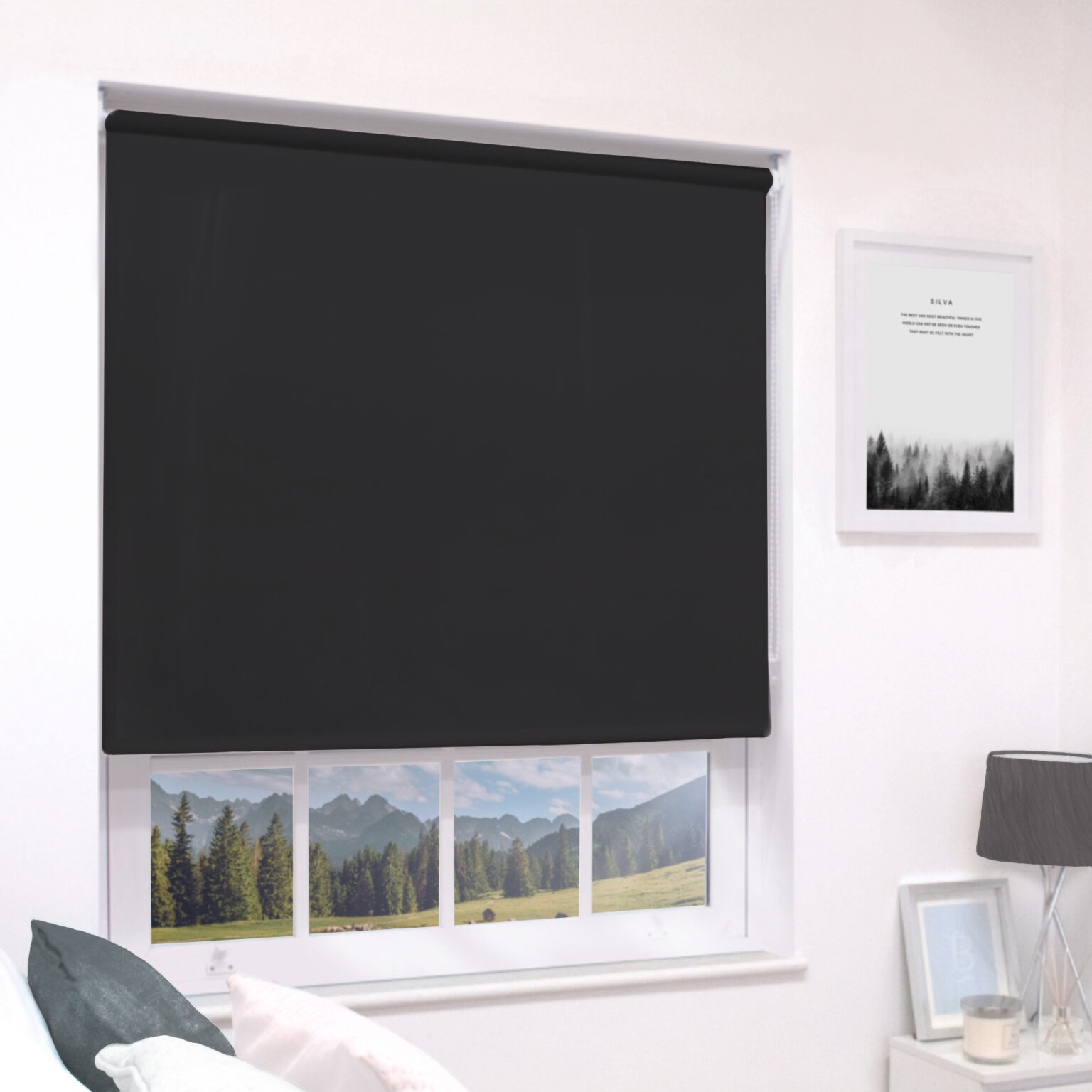 Black Blackout Roller Blind Caecus Blinds