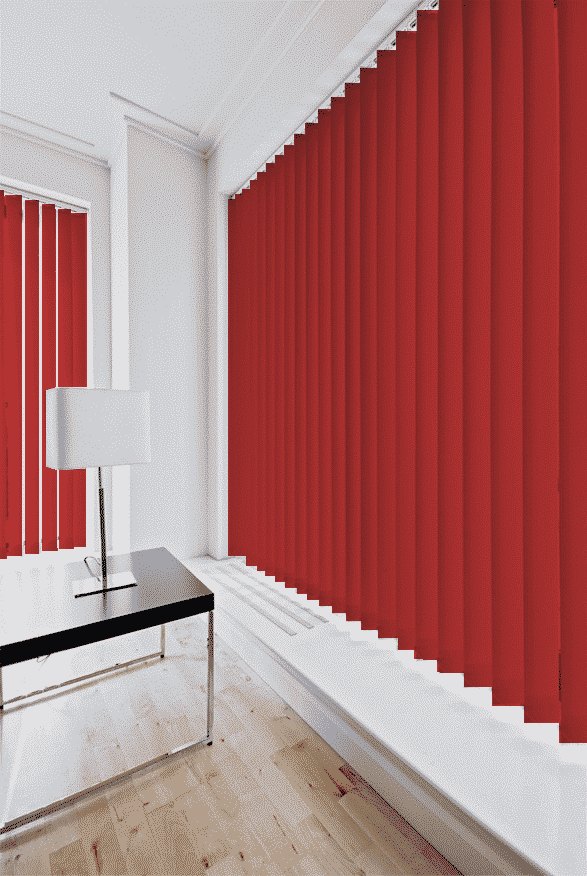 Carmine PVC Vertical Slats 100m Roll Caecus Blinds