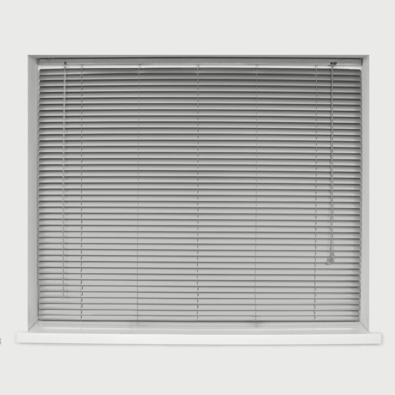 Silver 25mm Aluminium Metal Blind Caecus Blinds